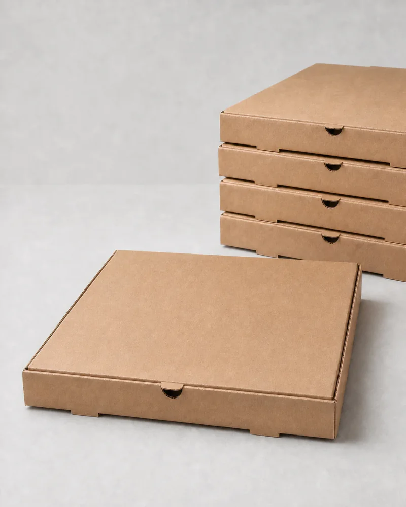 Cajas para pizza apiladas